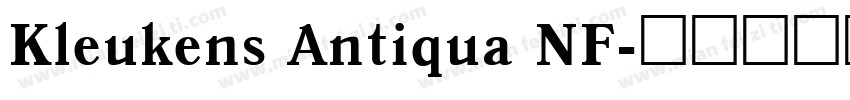 Kleukens Antiqua NF字体转换